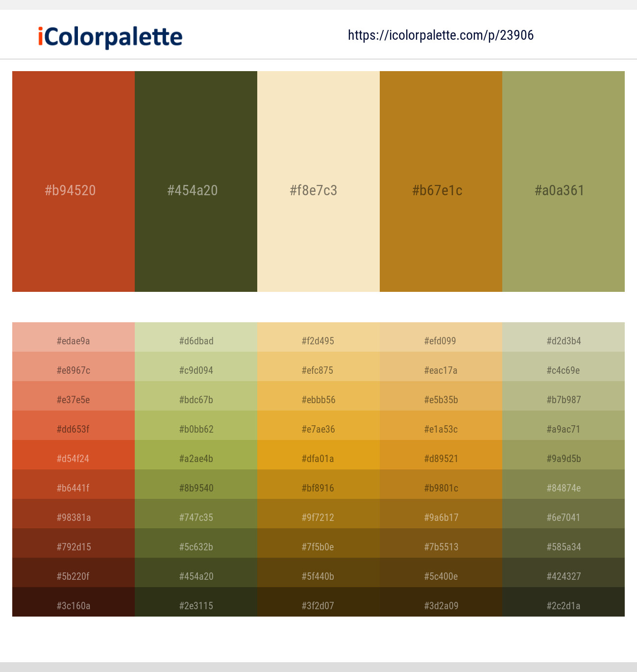 Desert – Woodland – Givry – Mandalay – Green Smoke Color scheme