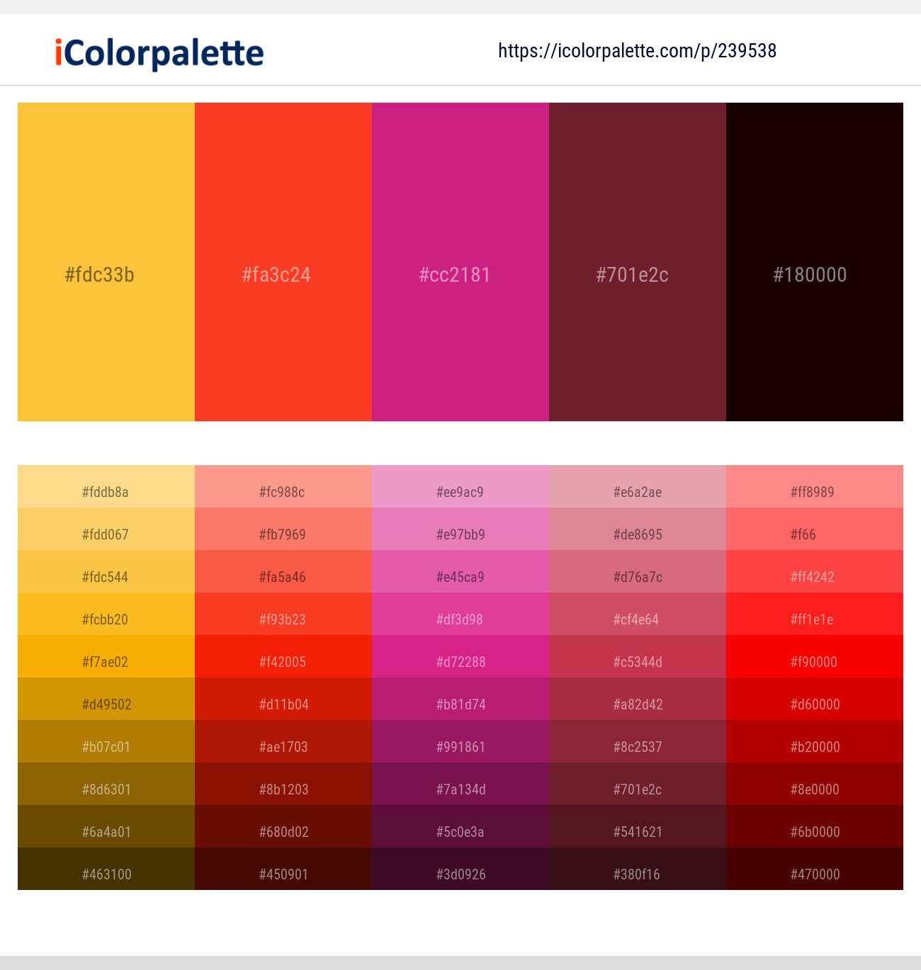 239538366 Bright Color Palettes