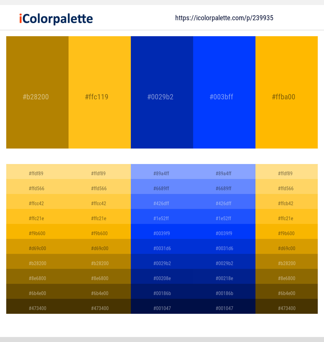 239935366 Bright Color Palettes
