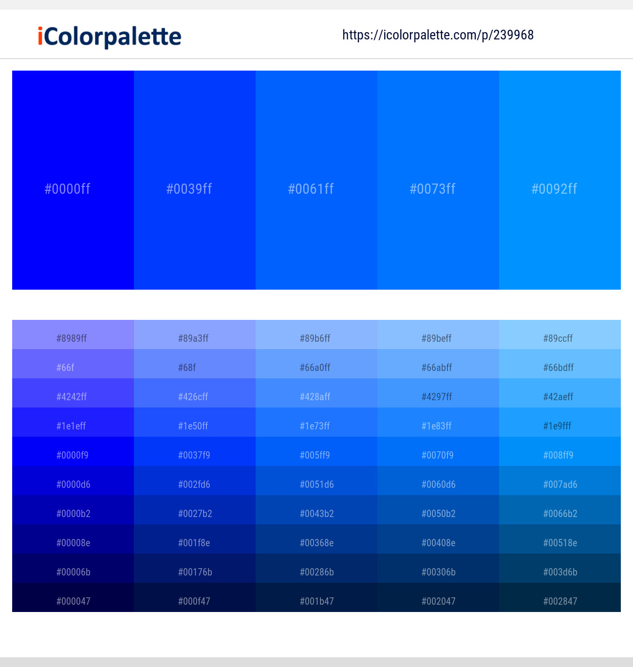 239968366 Bright Color Palettes