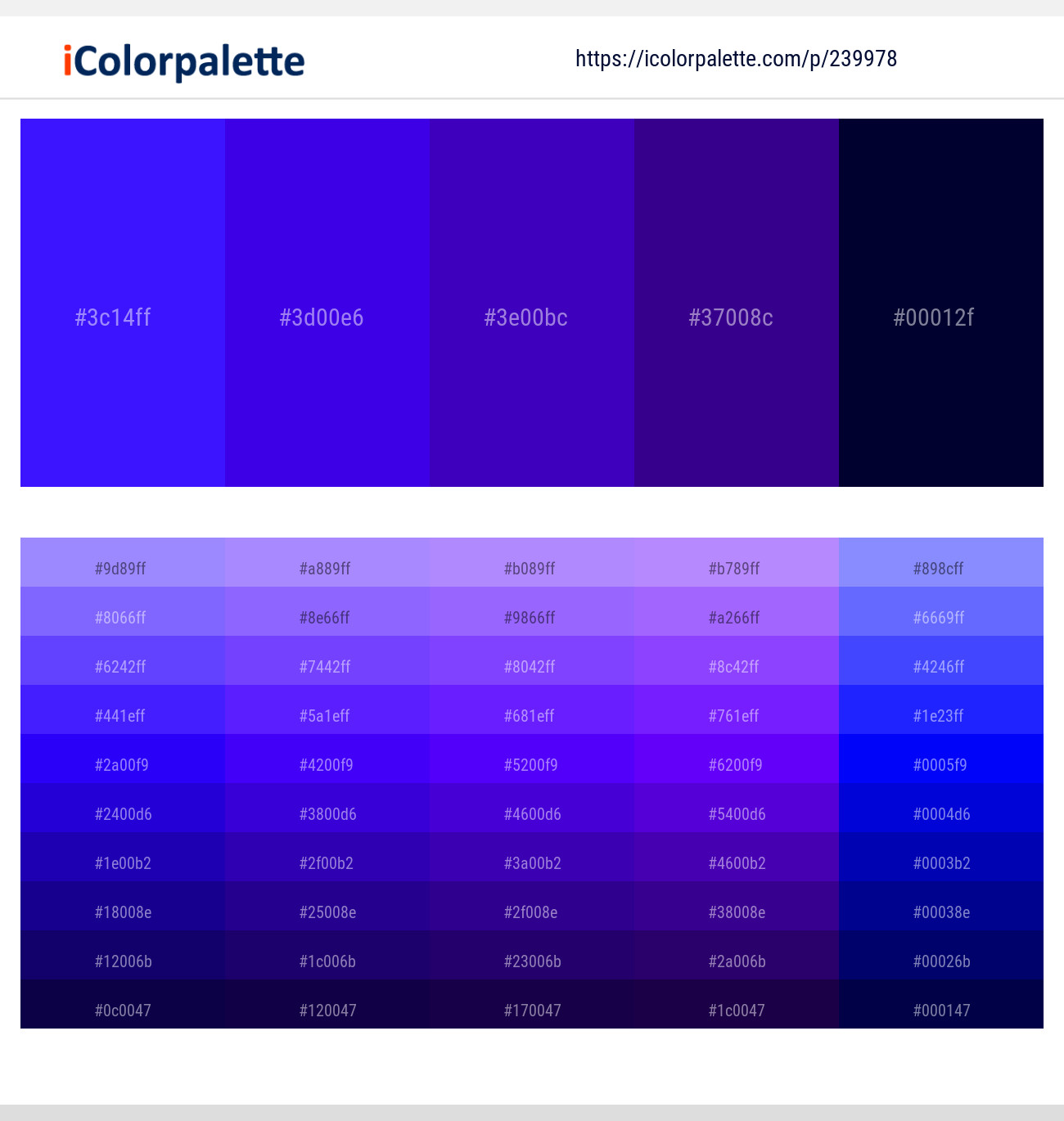 239978366 Bright Color Palettes