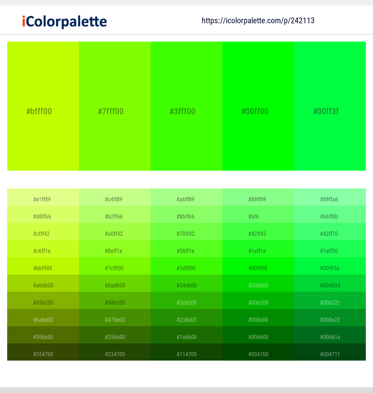 242113366 Bright Color Palettes