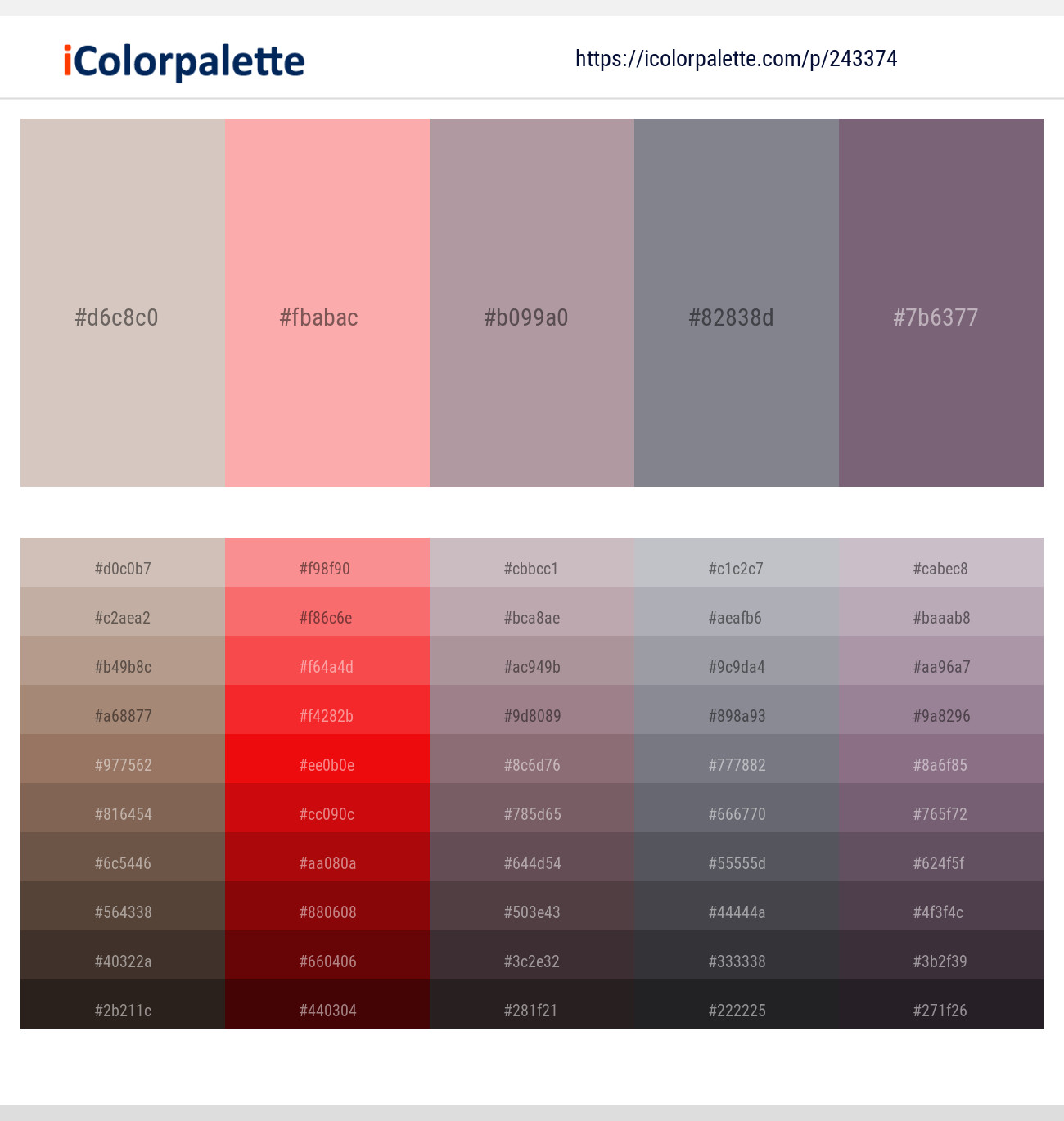 15 Latest Color Schemes With Light Gray And Light Pink Color Tone Combinations 2021 Icolorpalette