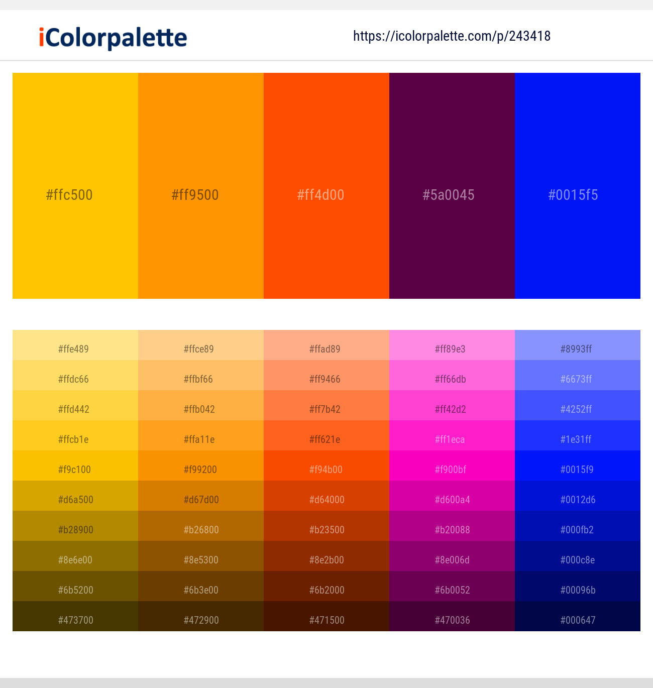 243418366 Bright Color Palettes