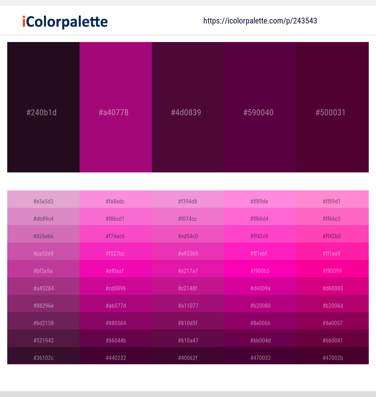 9 Latest Color Schemes with Dark Magenta And Maroon Color tone combinations, 2024