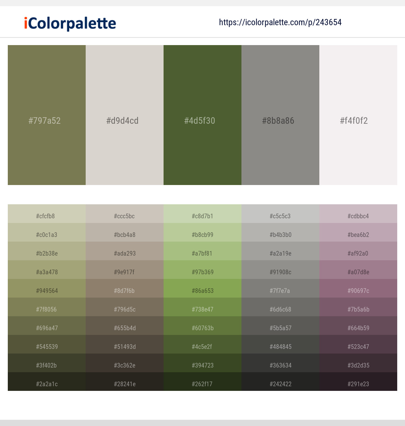 Go Ben – Timberwolf – Woodland – Natural Gray – Hint of Red Color scheme