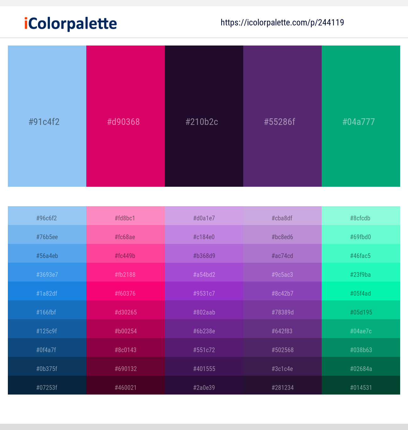 Jordy Blue – Razzmatazz – Haiti – Eminence – Green Haze Color scheme