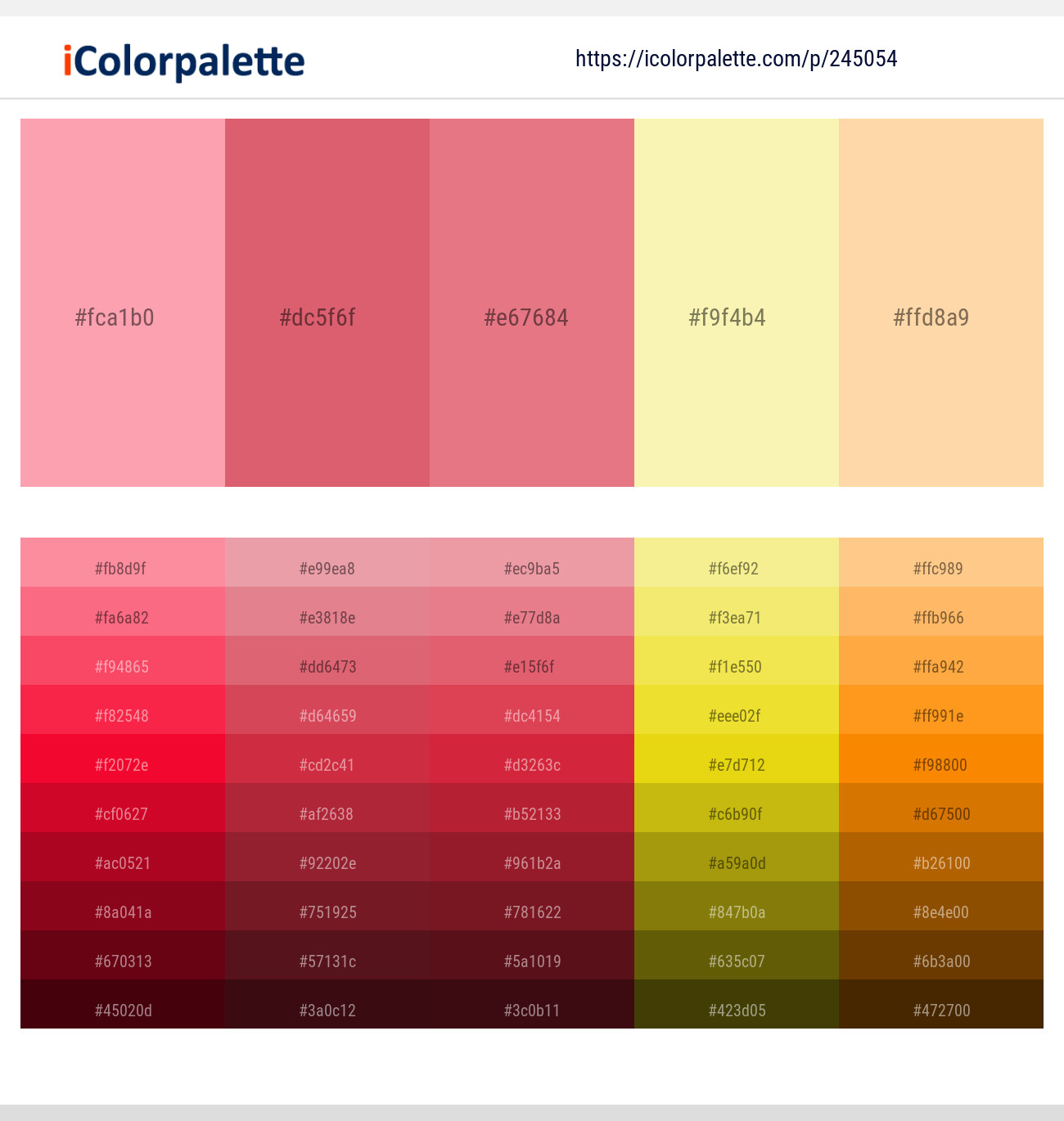 24505421 Pastel Yellow Color Schemes