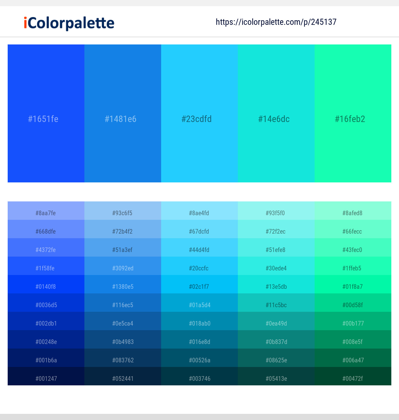 245137366 Bright Color Palettes