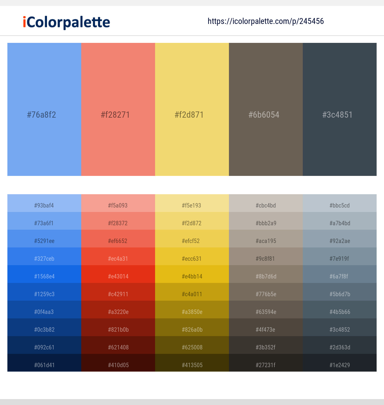 Jordy Blue – Froly – Golden Sand – Soya Bean – Limed Spruce Color scheme
