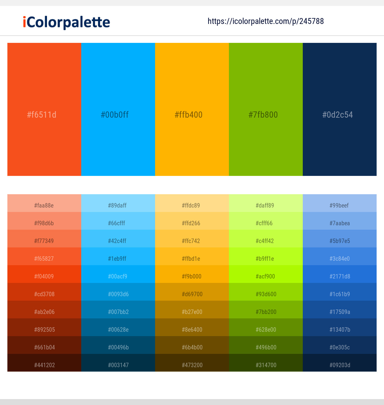 245788366 Bright Color Palettes