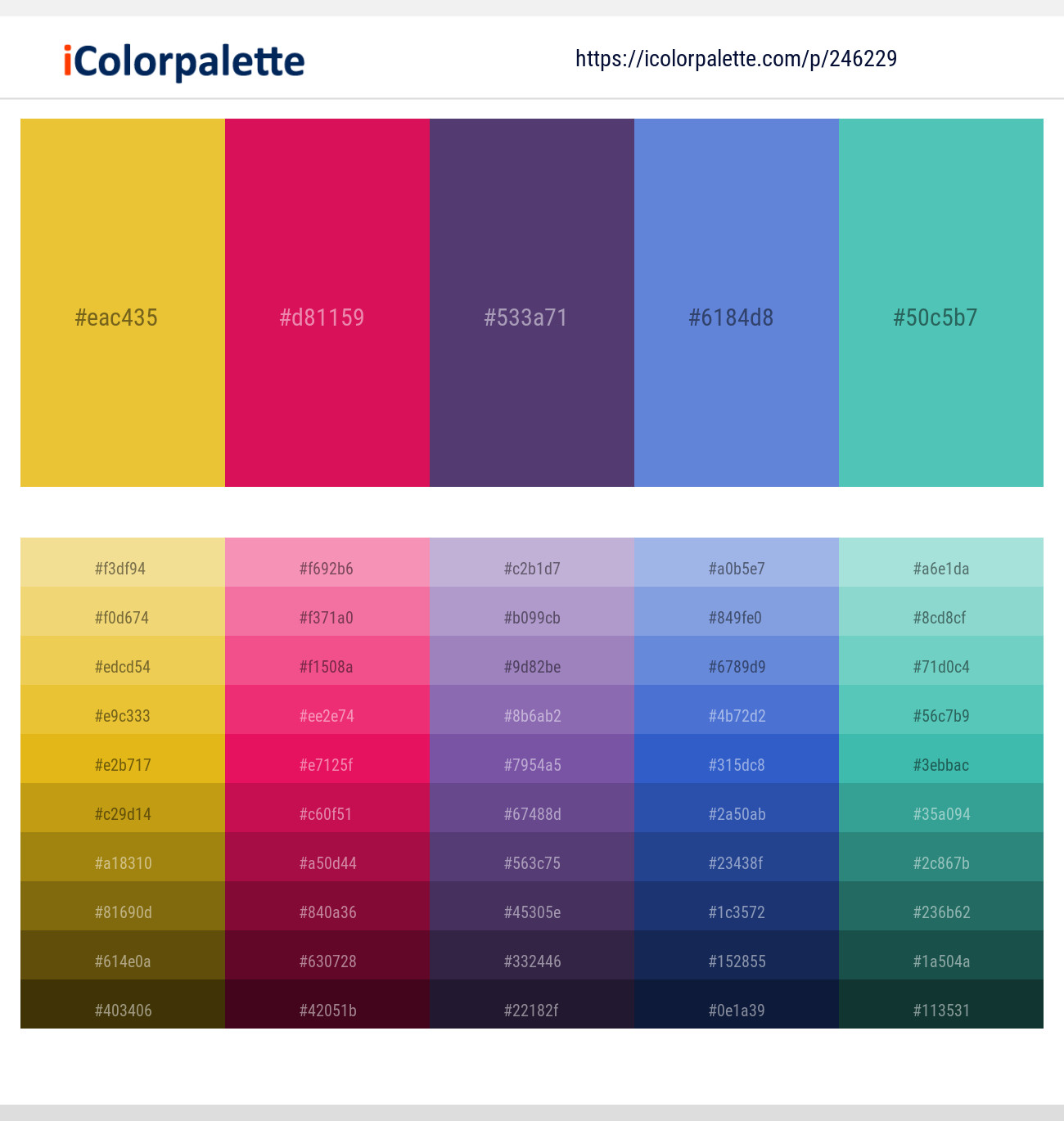 246229366 Bright Color Palettes