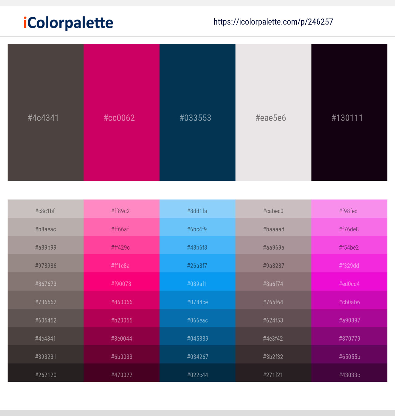 246257366 Bright Color Palettes