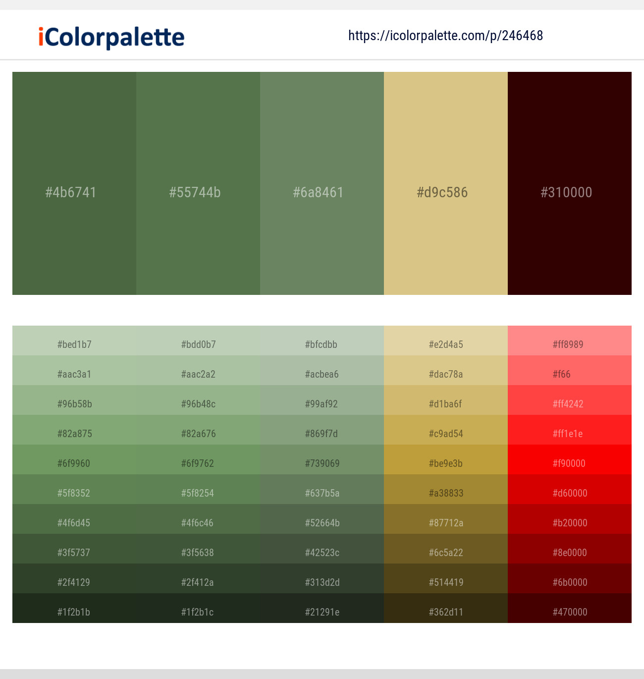 Axolotl – Dingley – Glade Green – Brandy – Temptress Color scheme