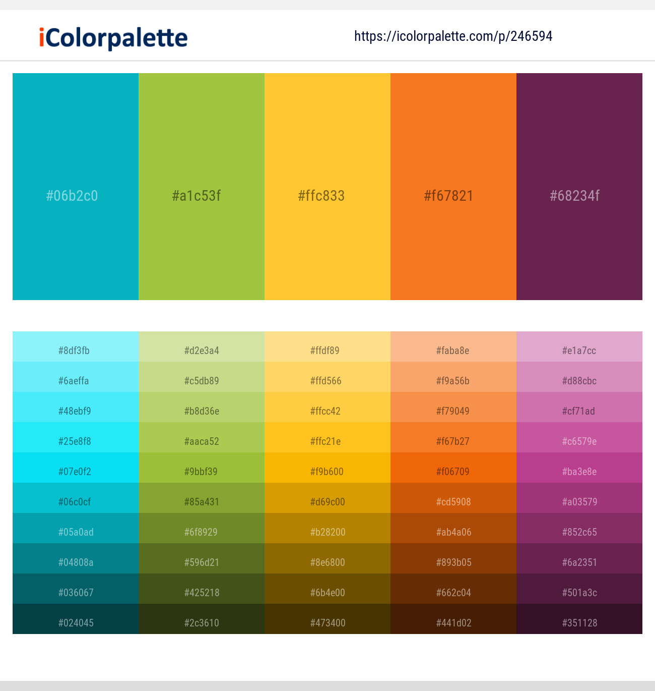 246594366 Bright Color Palettes
