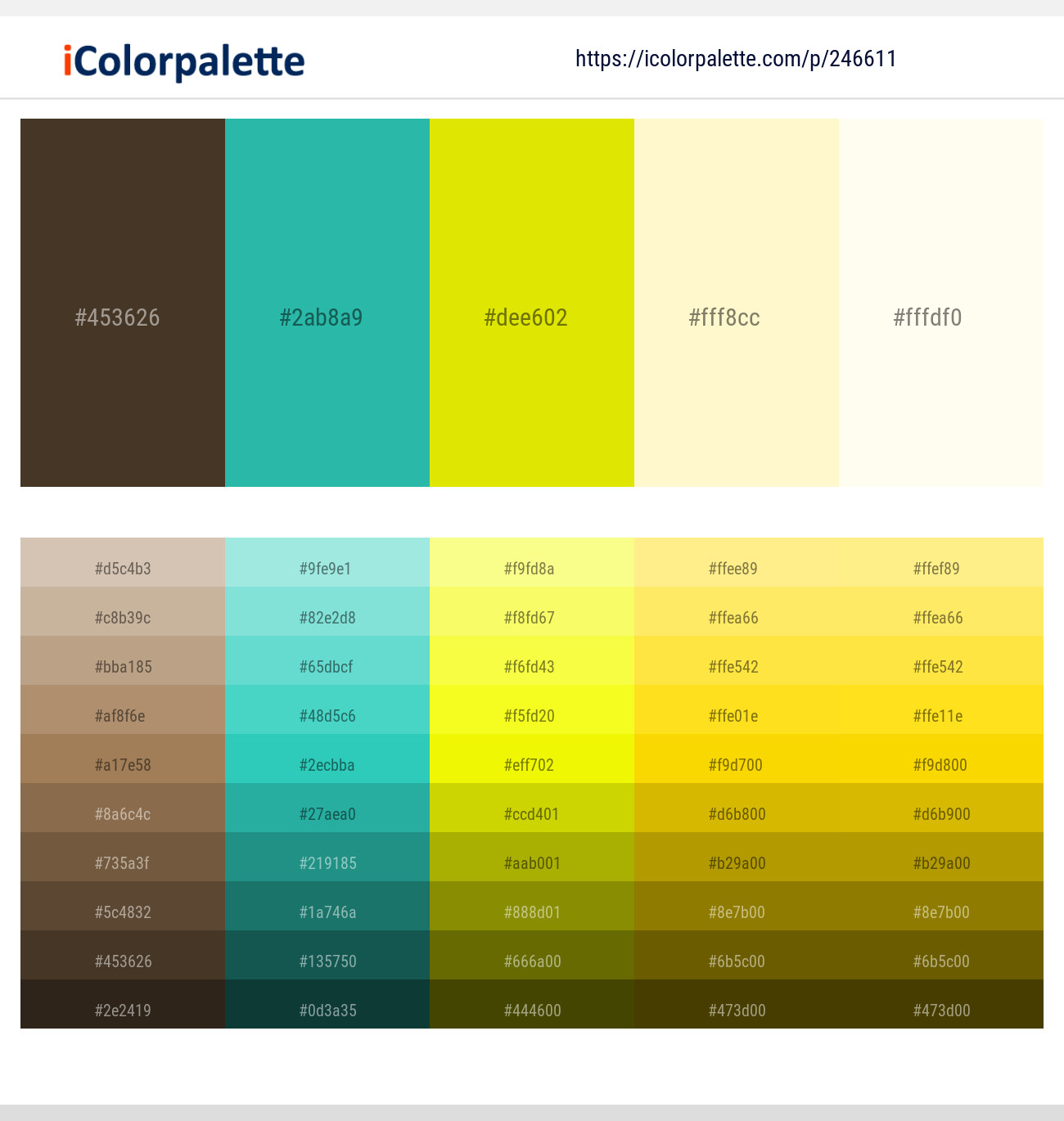246611366 Bright Color Palettes