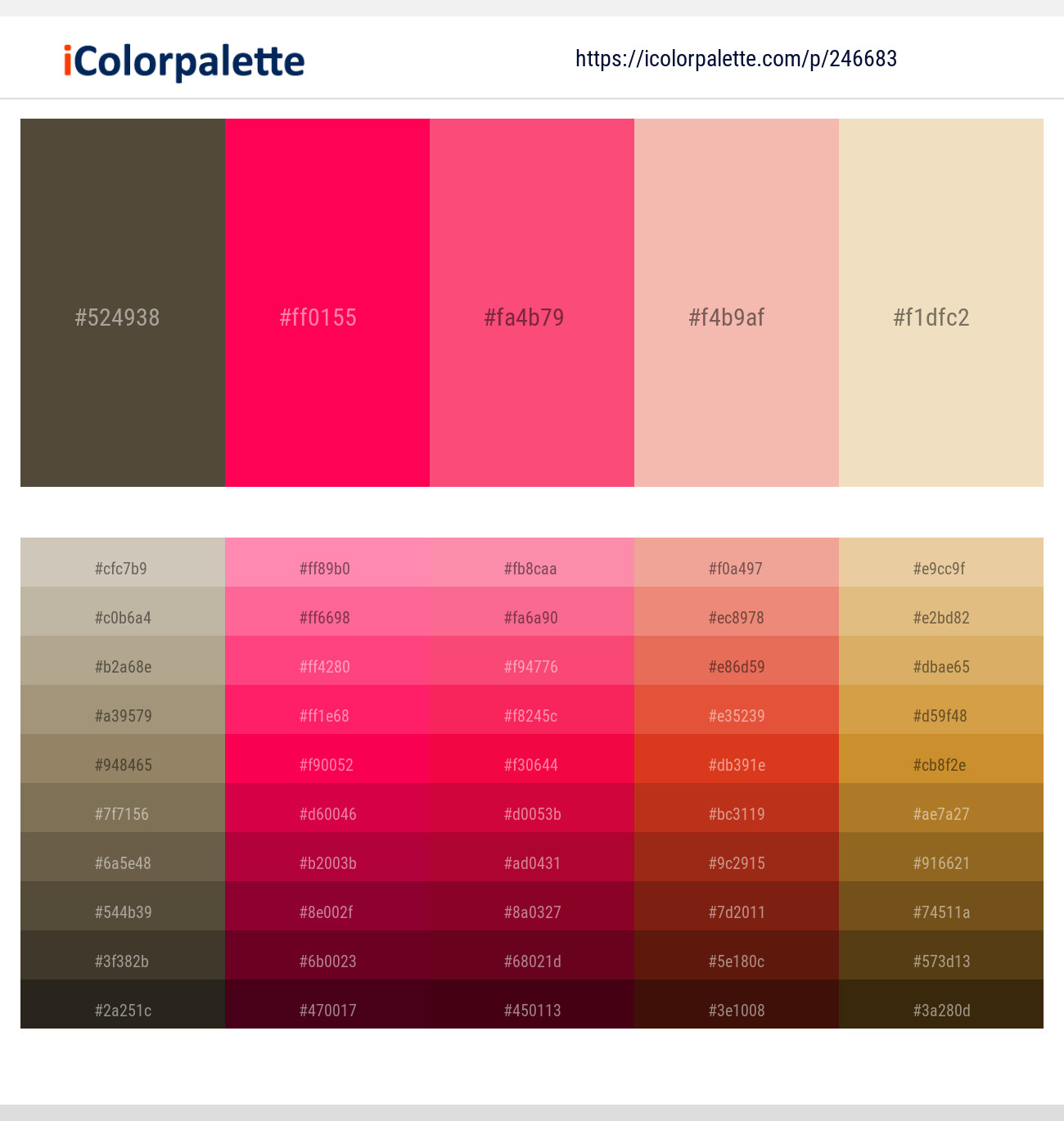 246683366 Bright Color Palettes