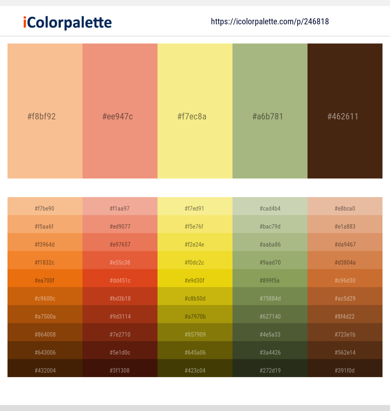 24681821 Pastel Yellow Color Schemes