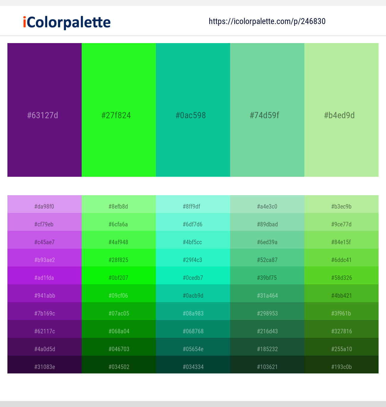 246830366 Bright Color Palettes