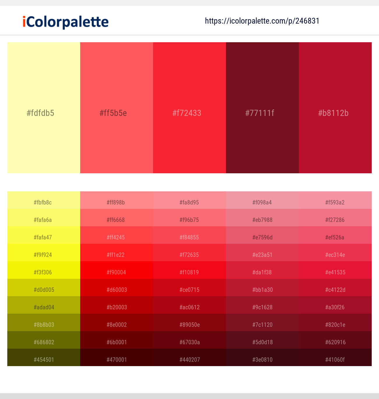 246831366 Bright Color Palettes