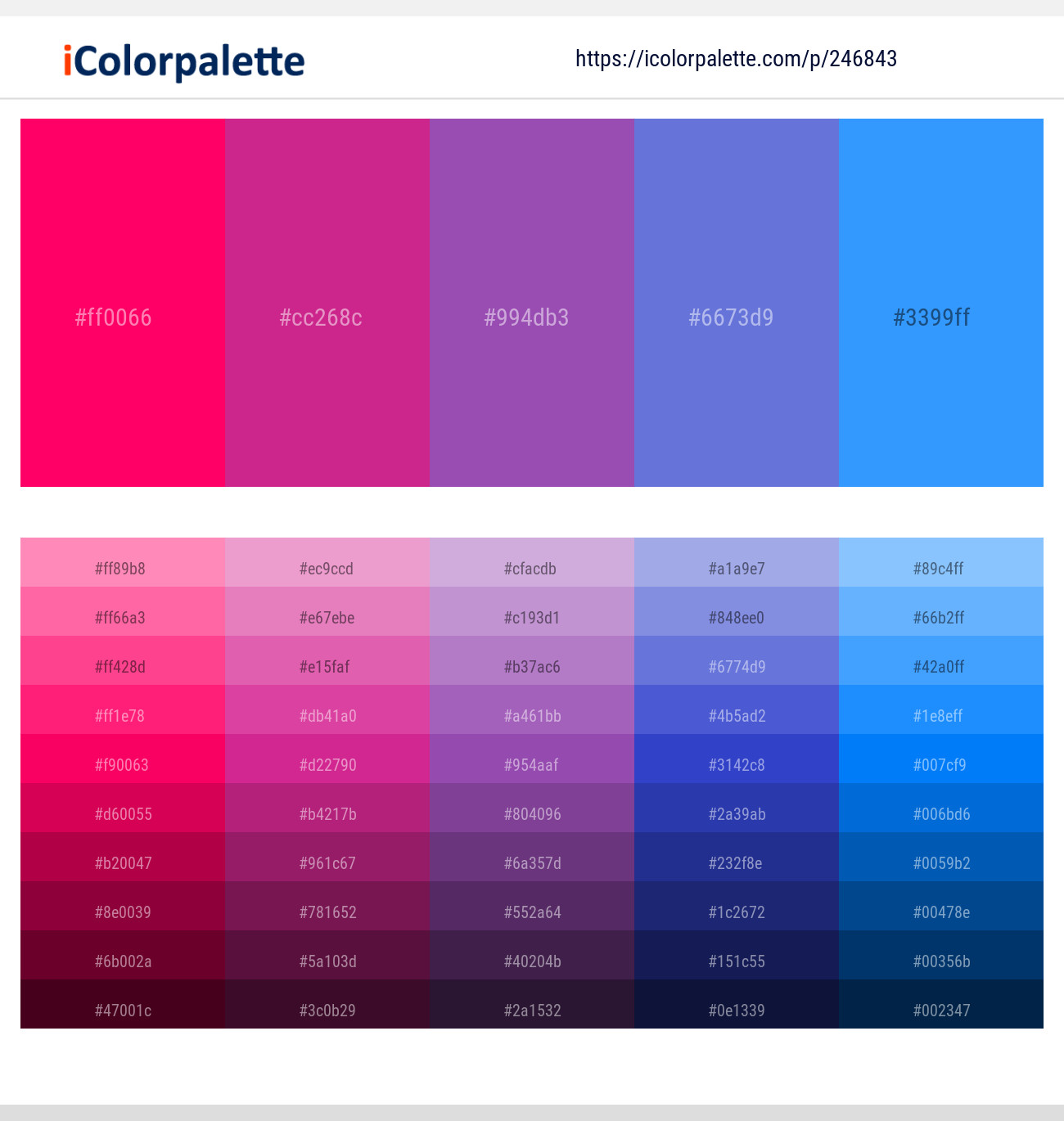 246843366 Bright Color Palettes