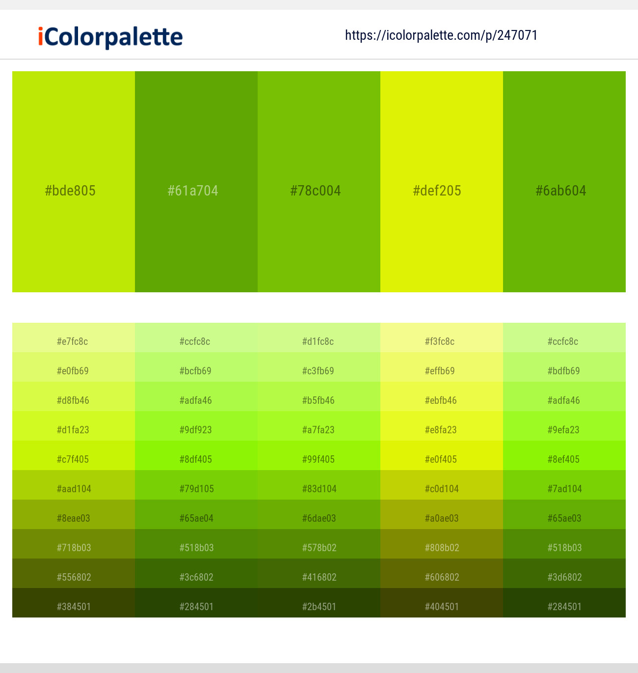 247071366 Bright Color Palettes