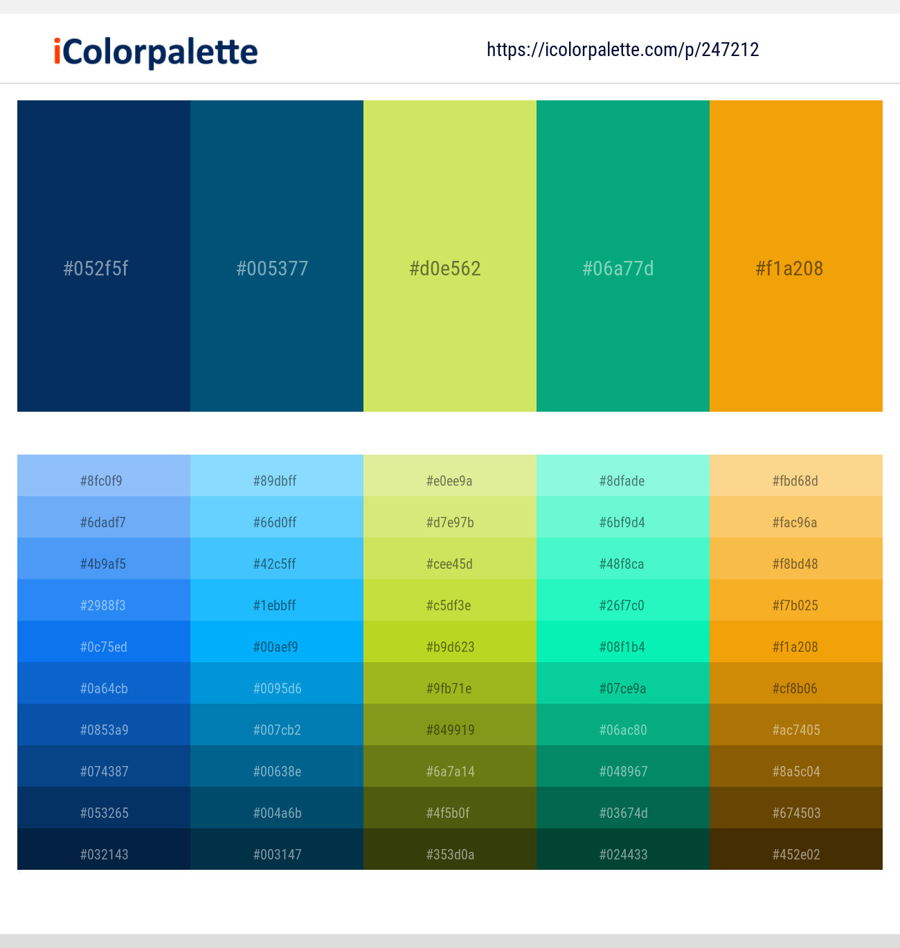 247212366 Bright Color Palettes