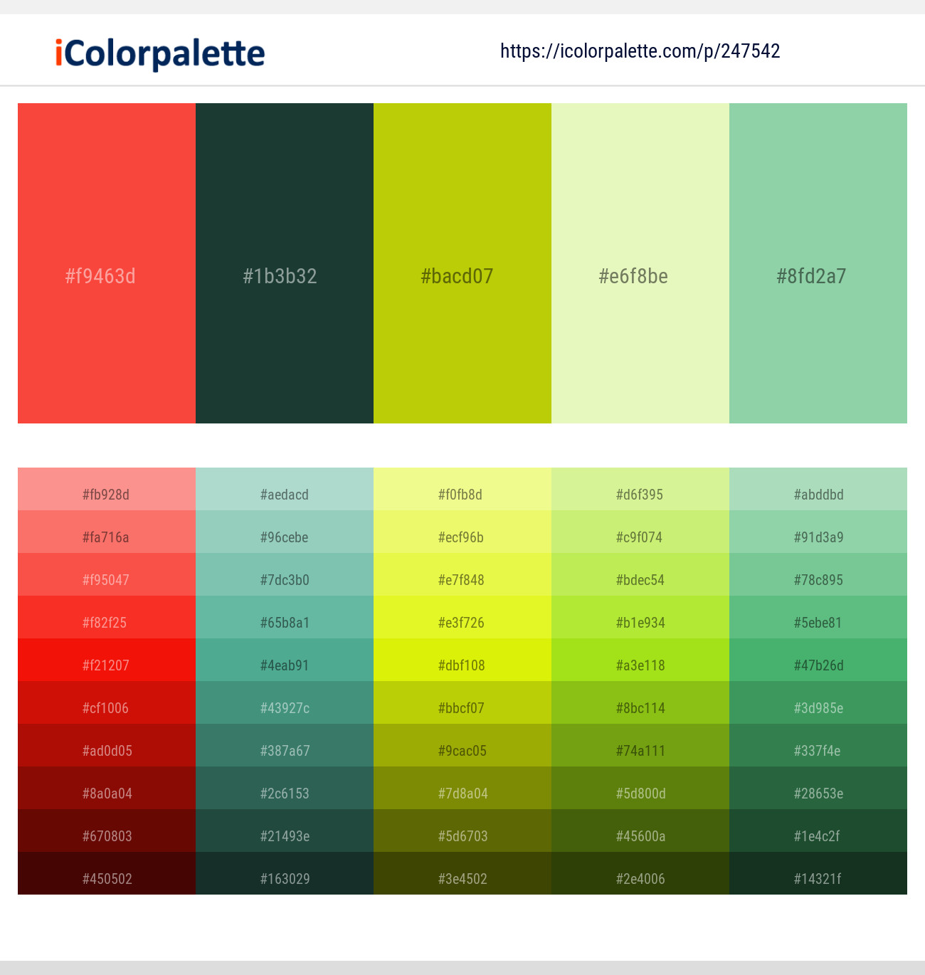 247542366 Bright Color Palettes