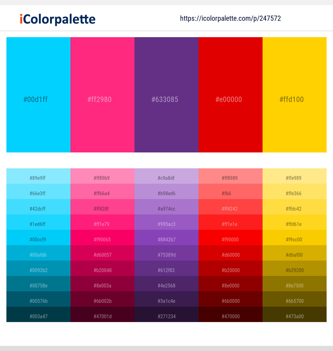 247572366 Bright Color Palettes