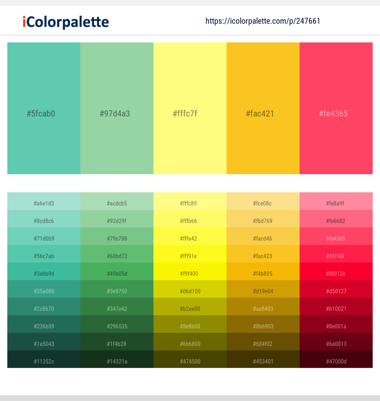 247661366 Bright Color Palettes