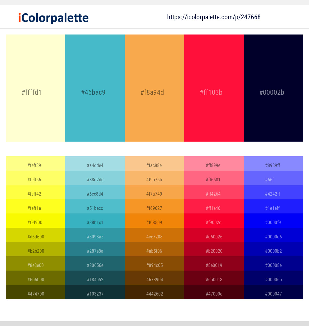 247668366 Bright Color Palettes