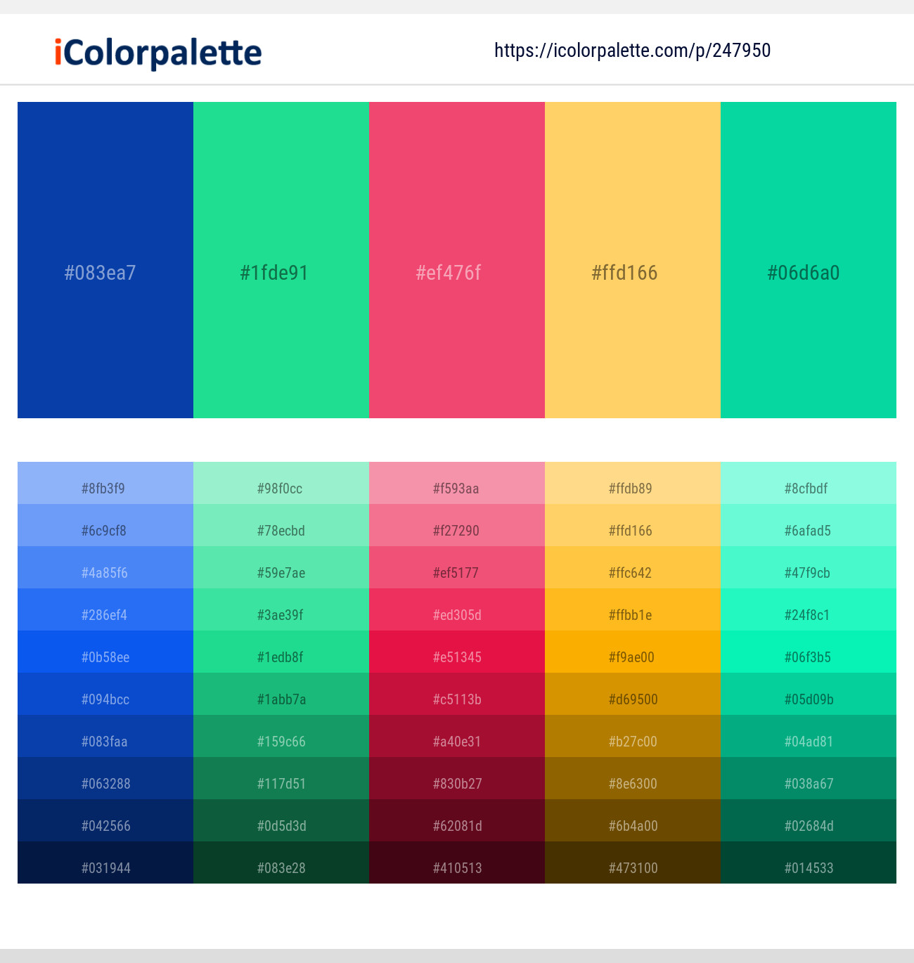 247950366 Bright Color Palettes