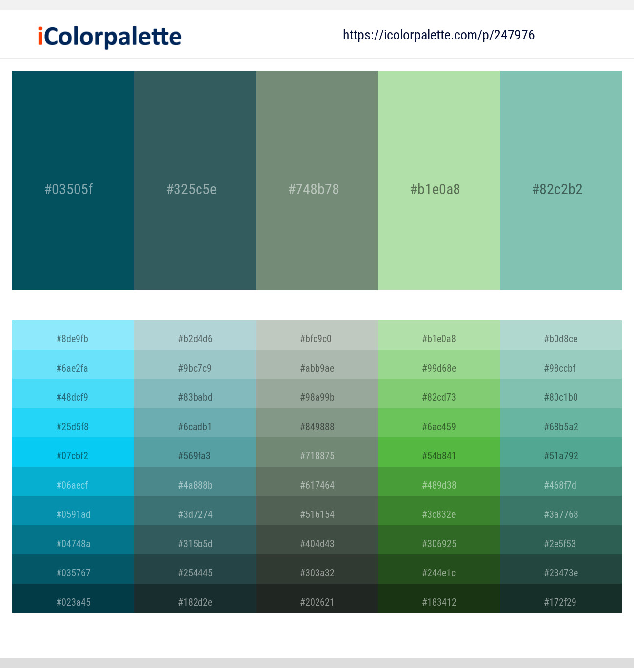 247976Teal Blue – Spectra – Xanadu – Celadon – Neptune Color scheme