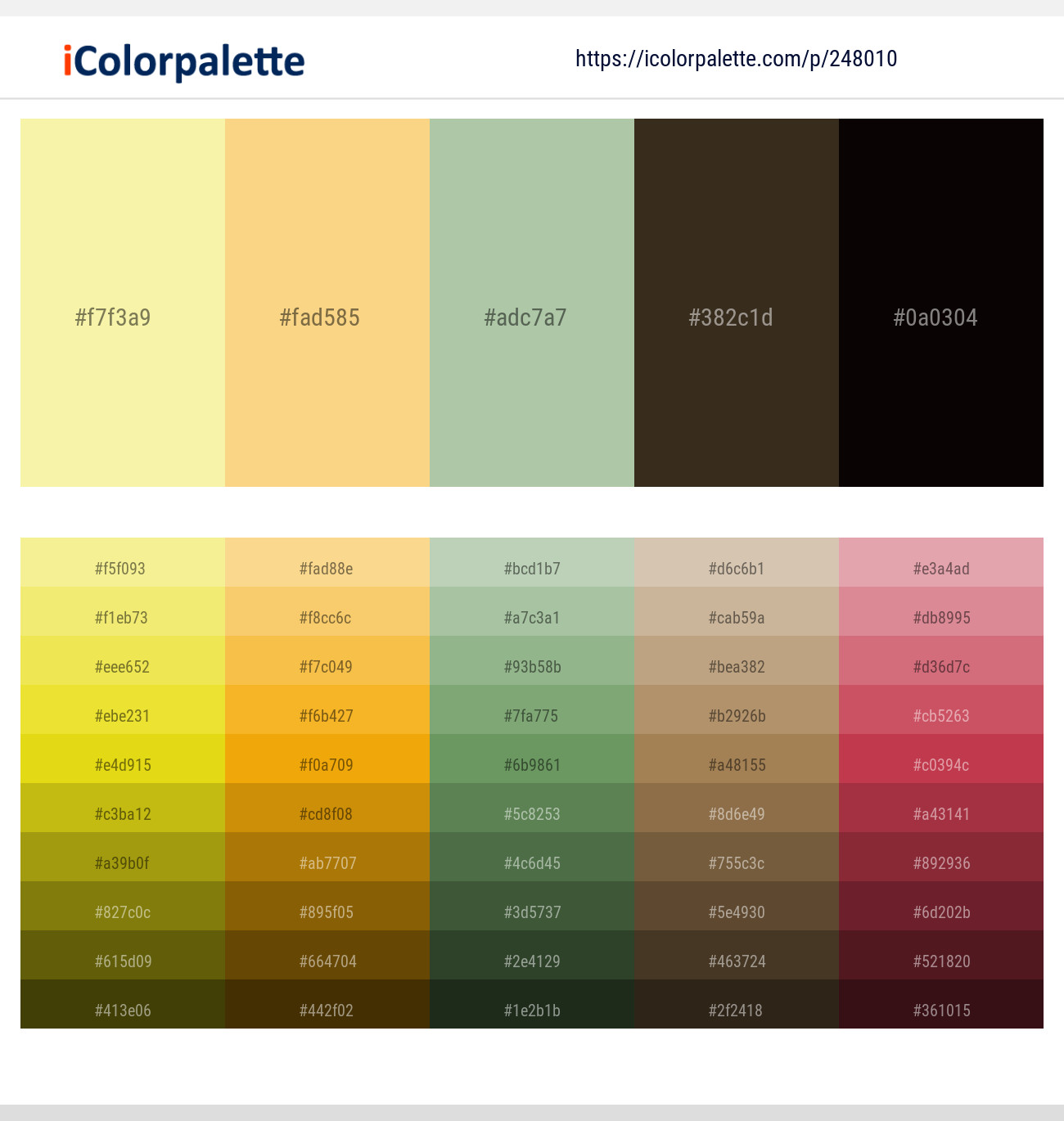 24801021 Pastel Yellow Color Schemes