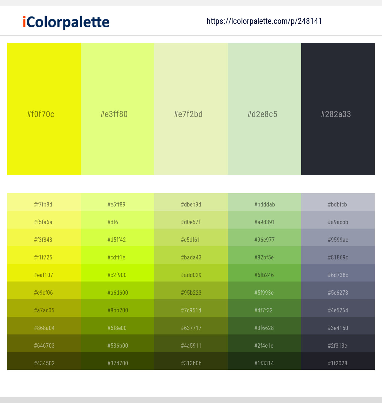 248141366 Bright Color Palettes