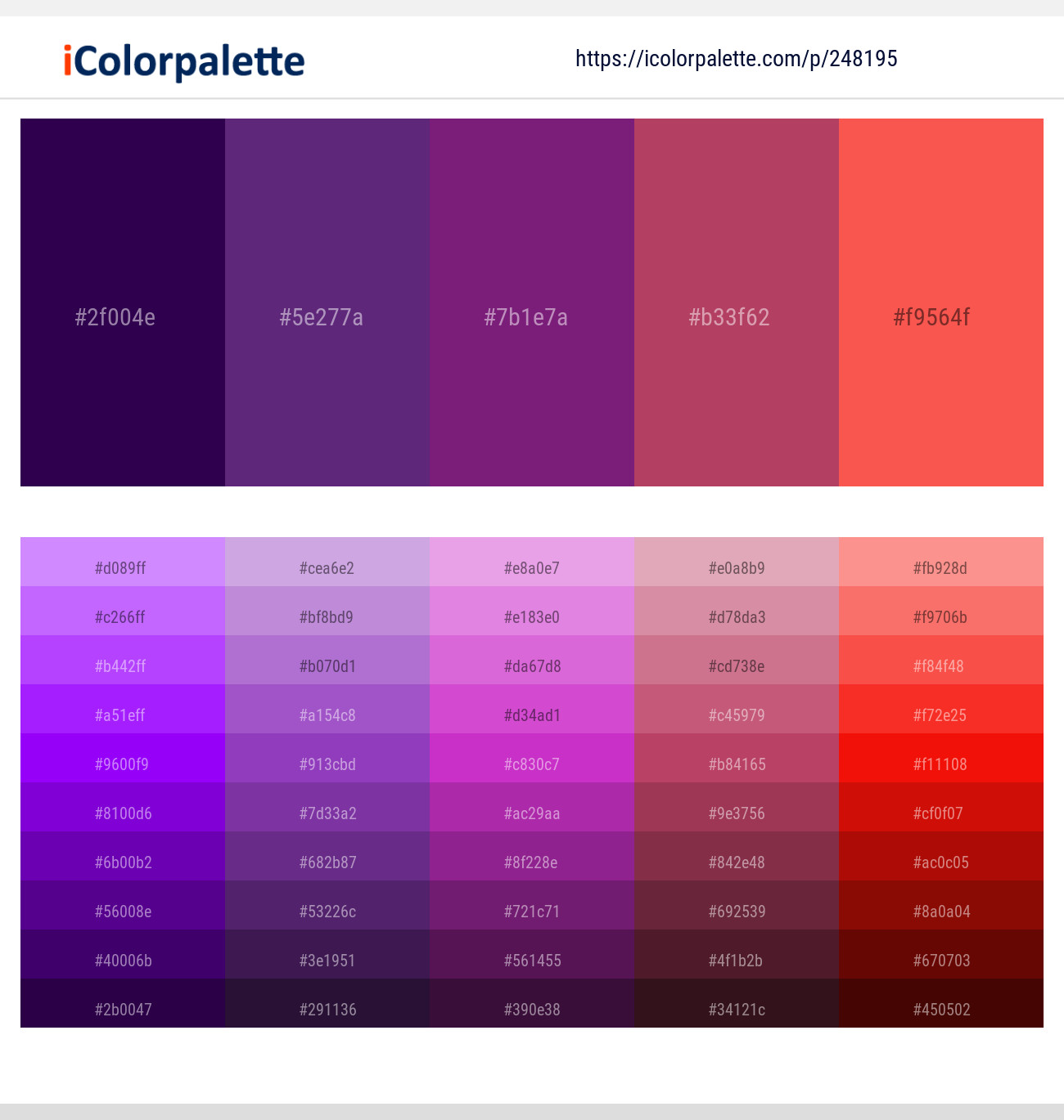 248195366 Bright Color Palettes