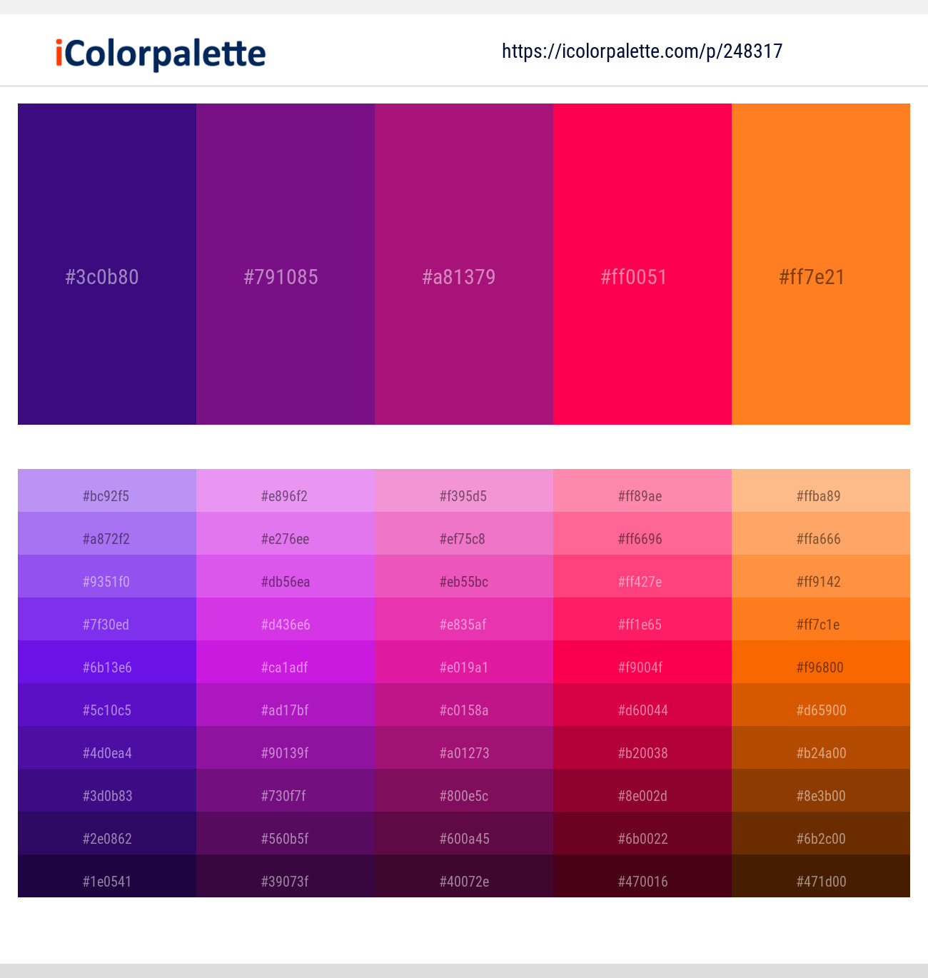 248317366 Bright Color Palettes