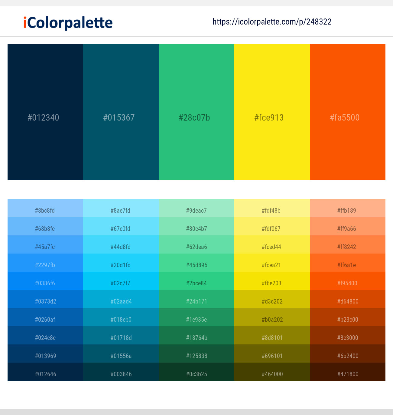 248322366 Bright Color Palettes