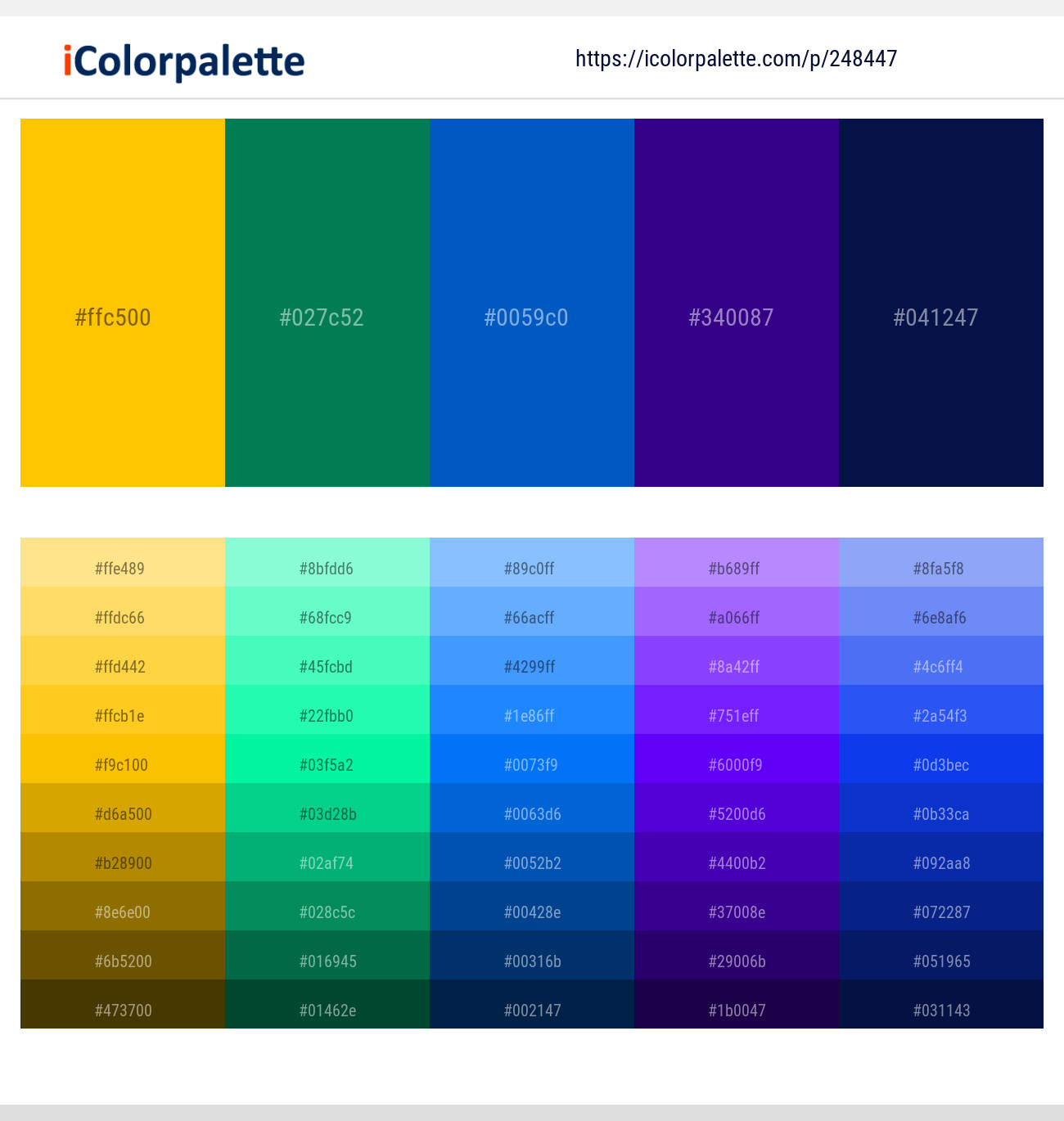 248447366 Bright Color Palettes