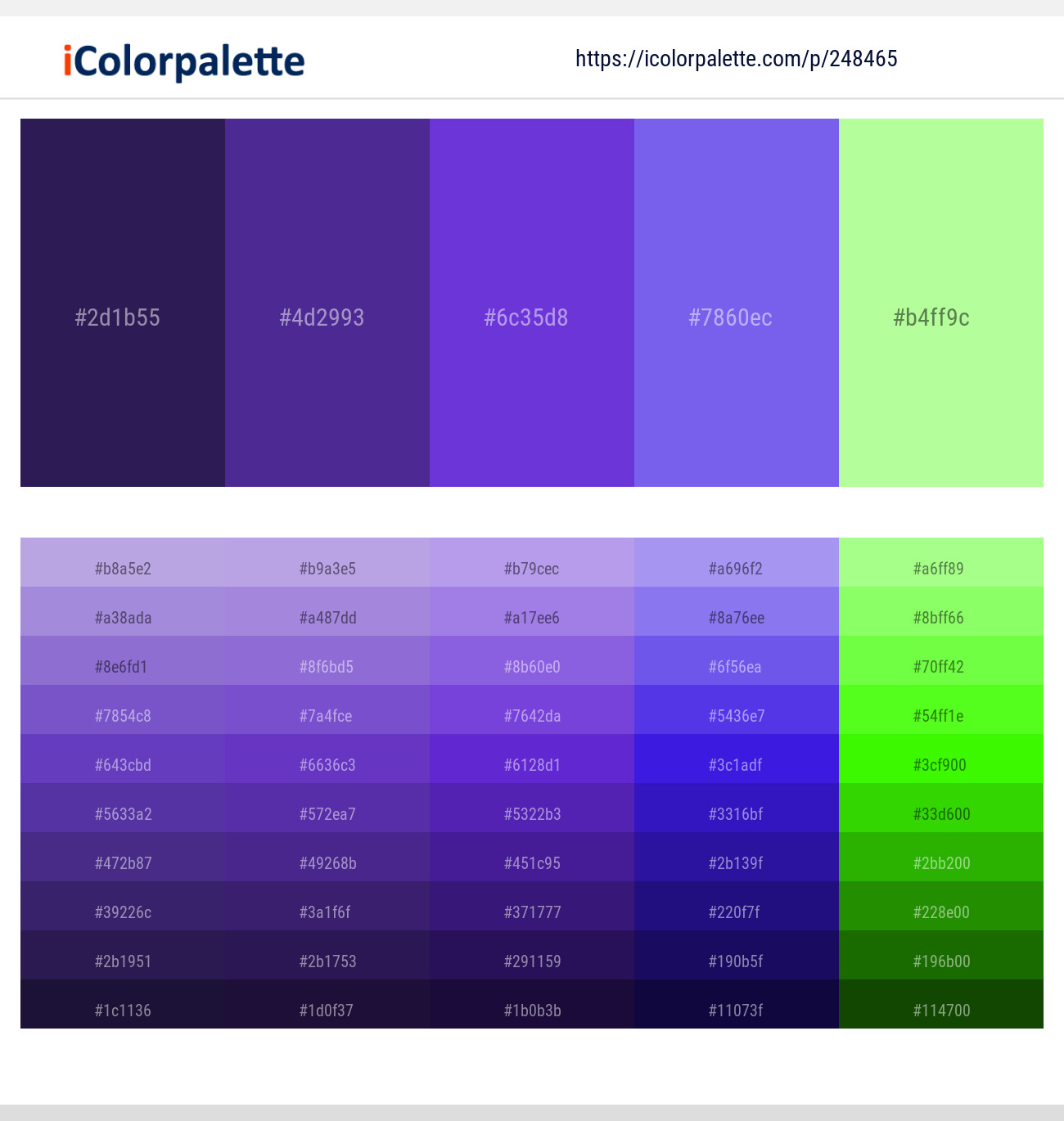 248465366 Bright Color Palettes