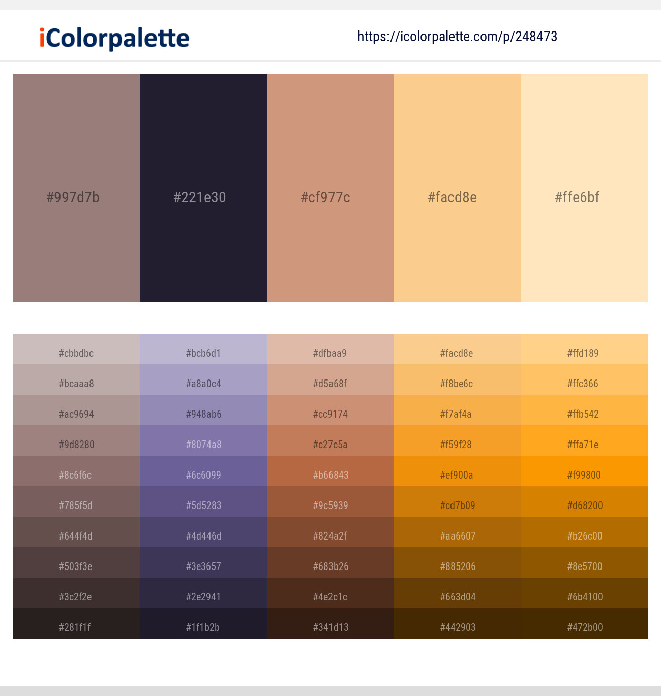 Bazaar – Steel Gray – My Pink – Cherokee – Tequila Color scheme