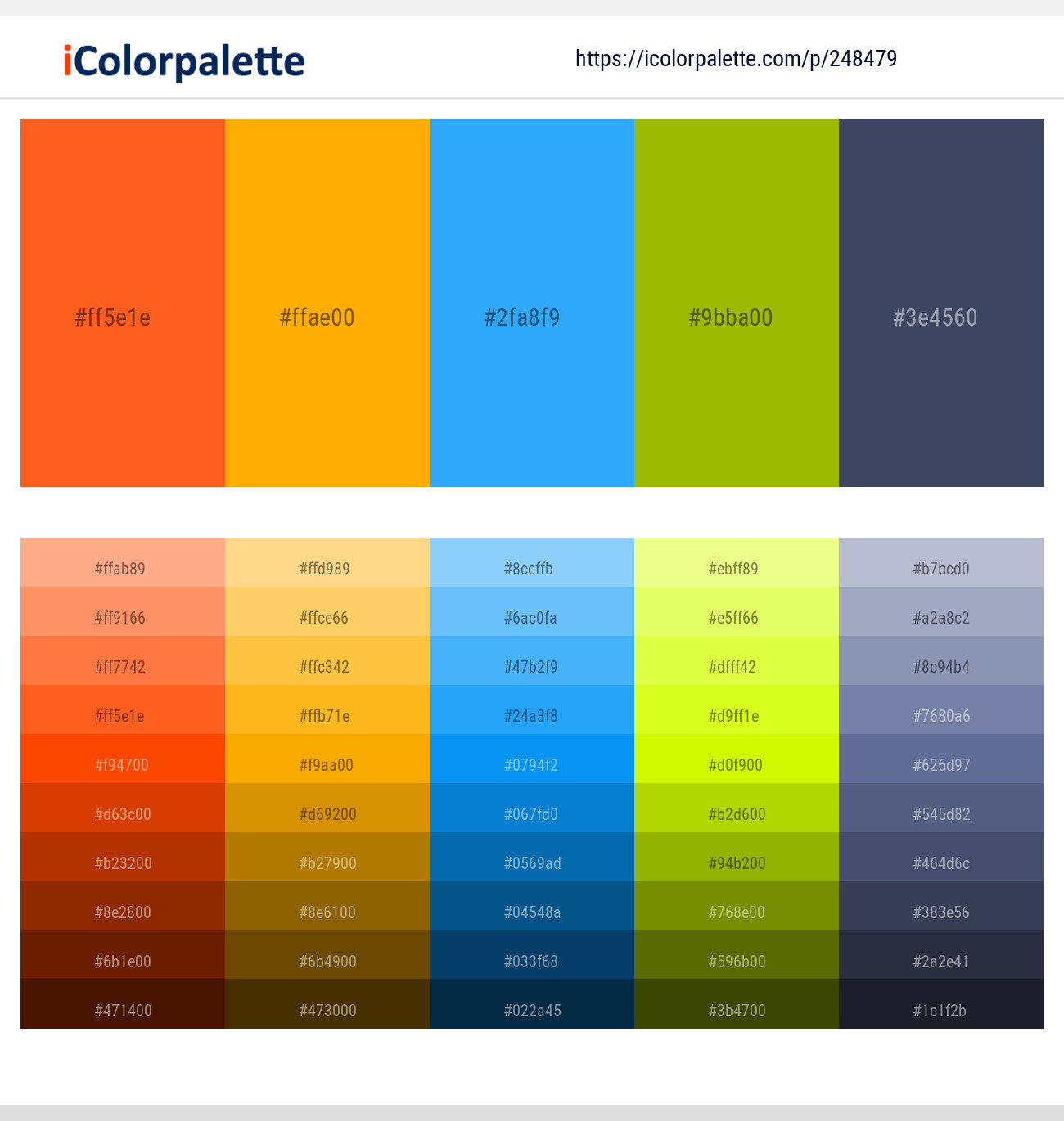 248479366 Bright Color Palettes