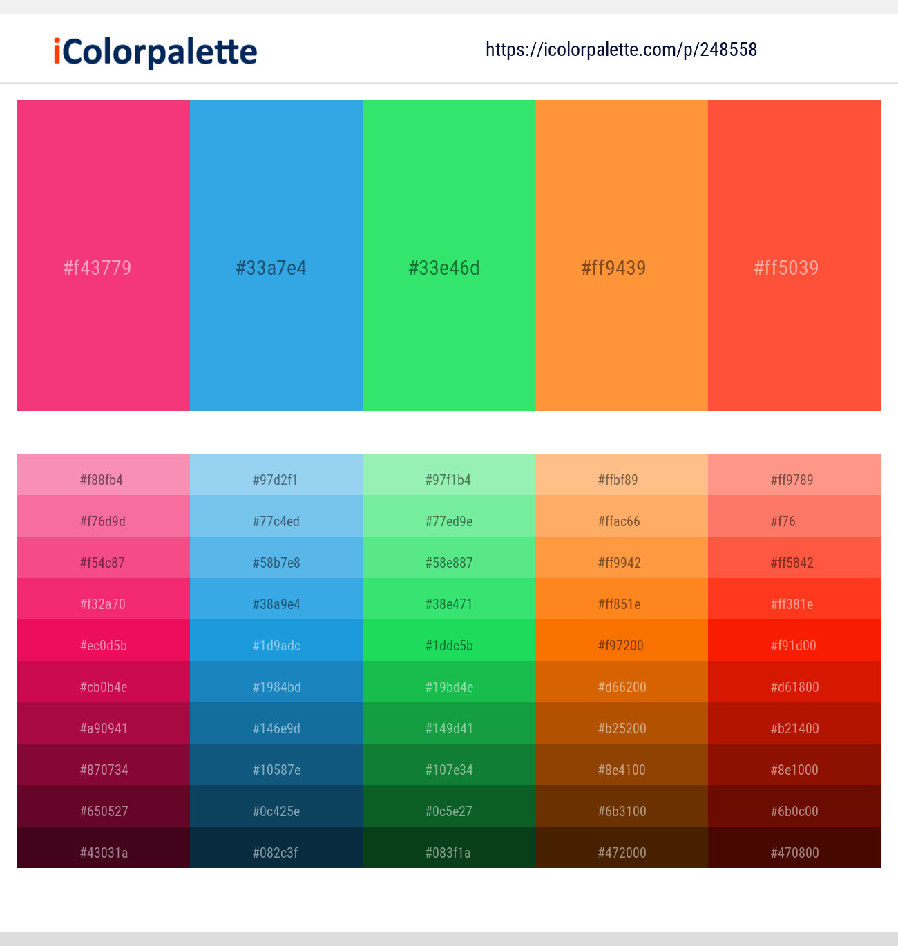 248558366 Bright Color Palettes