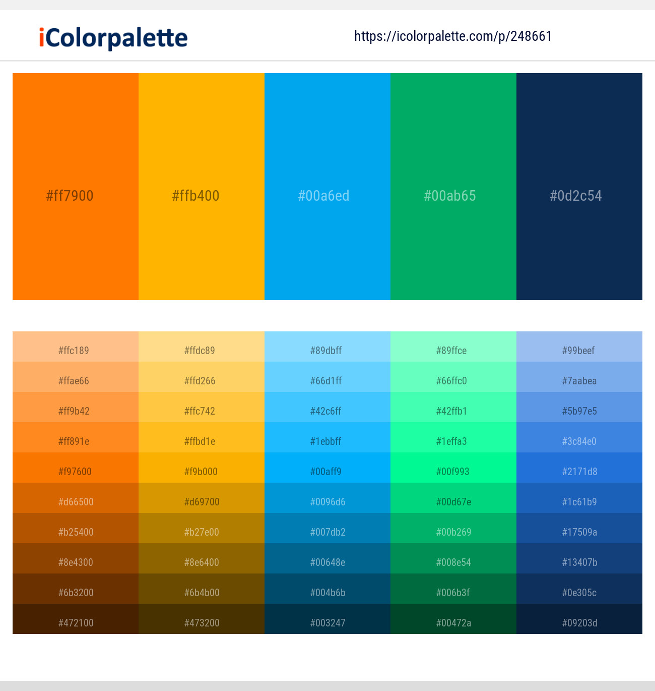 248661366 Bright Color Palettes