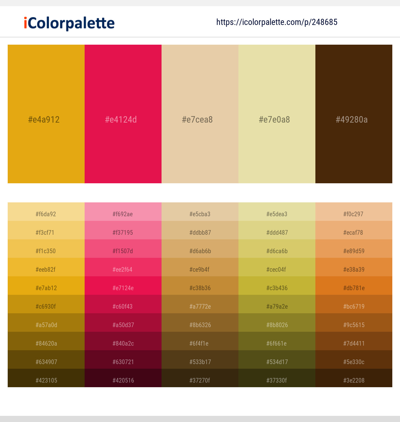 248685366 Bright Color Palettes