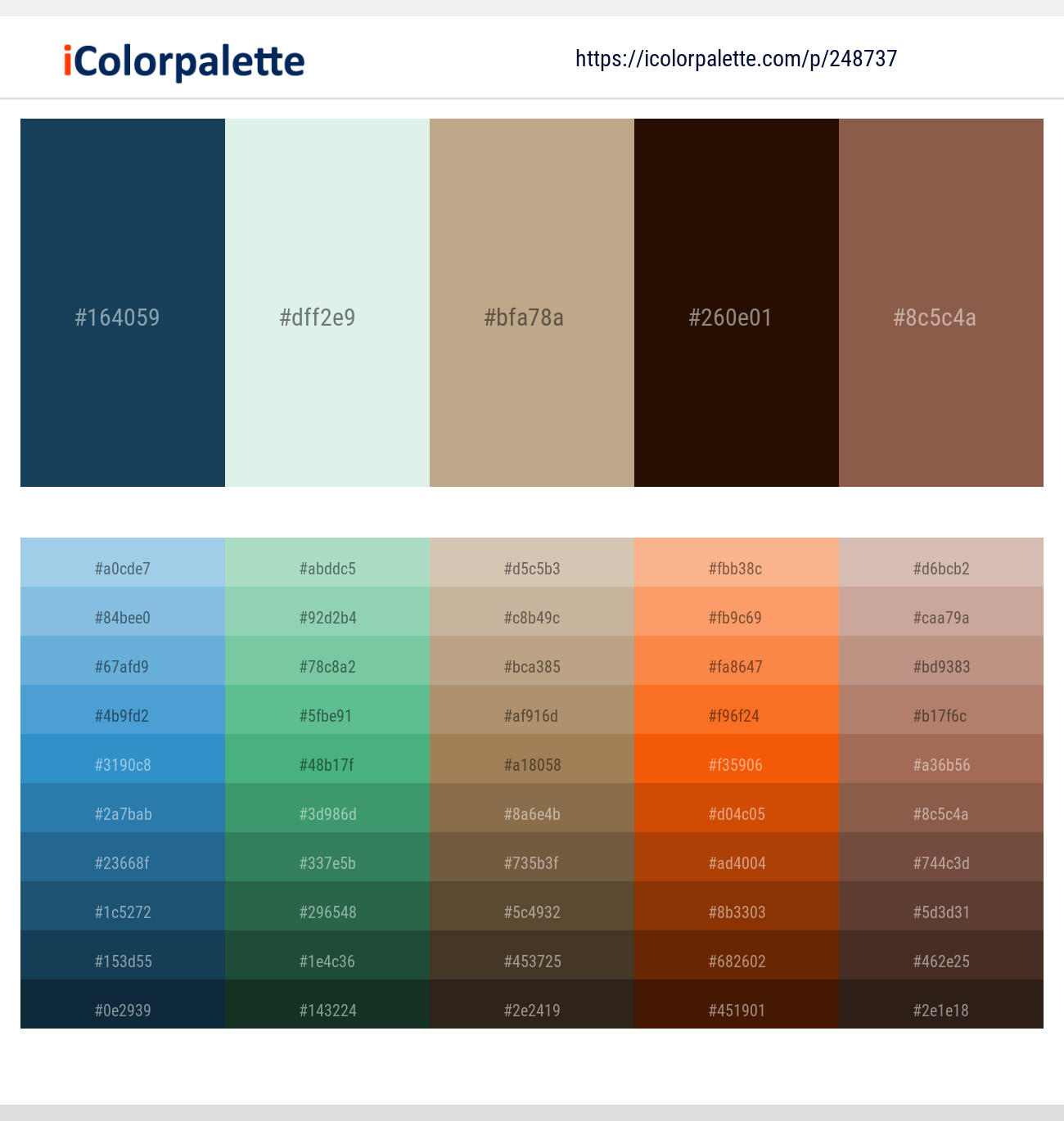 Elephant – Apple Green – Indian Khaki – Kilamanjaro – Spicy Mix Color scheme