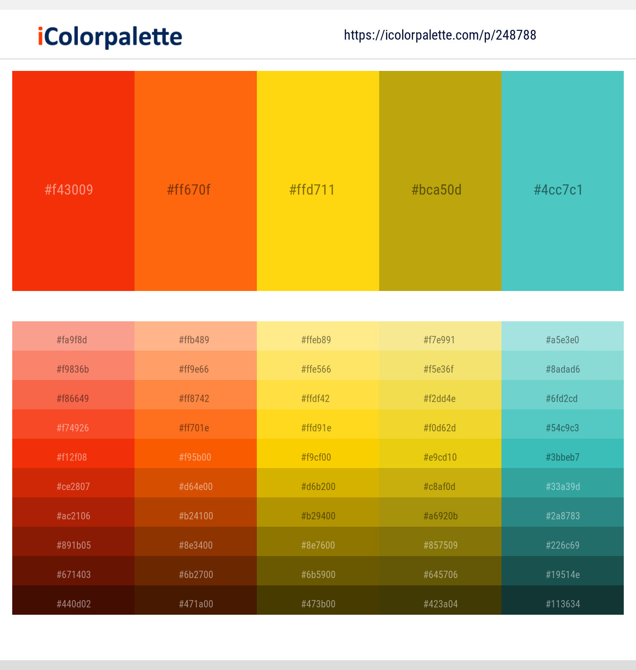 248788366 Bright Color Palettes