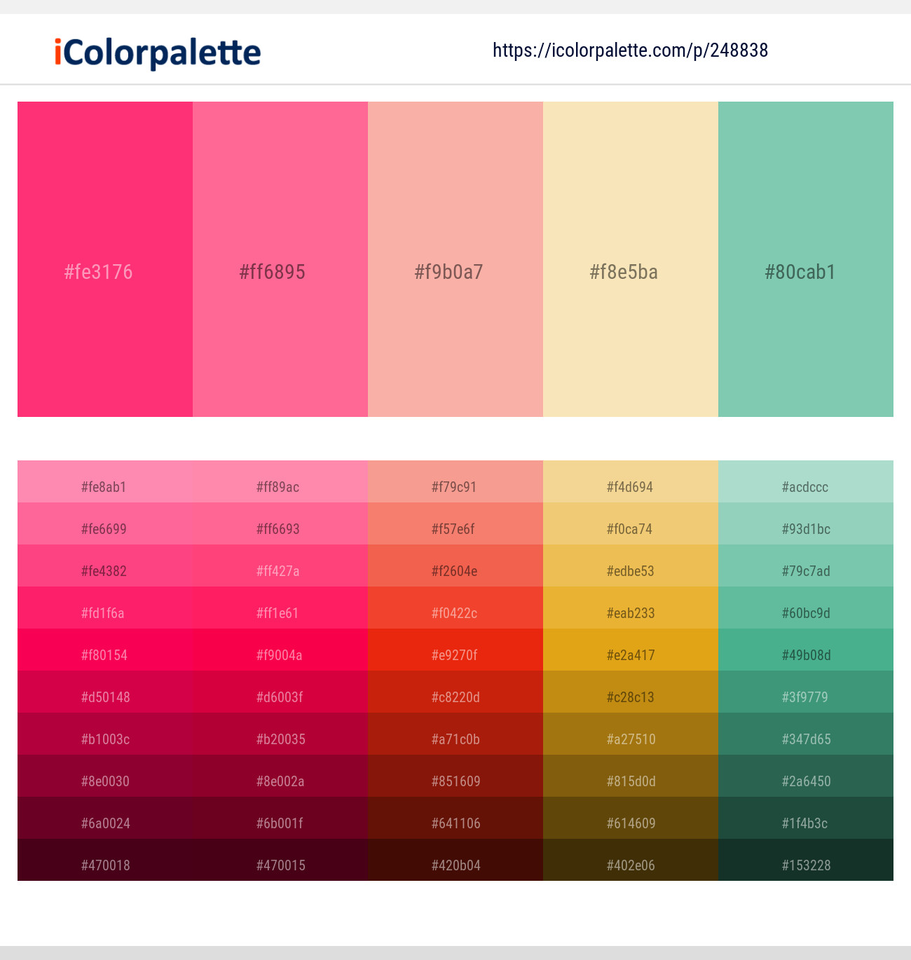 248838366 Bright Color Palettes