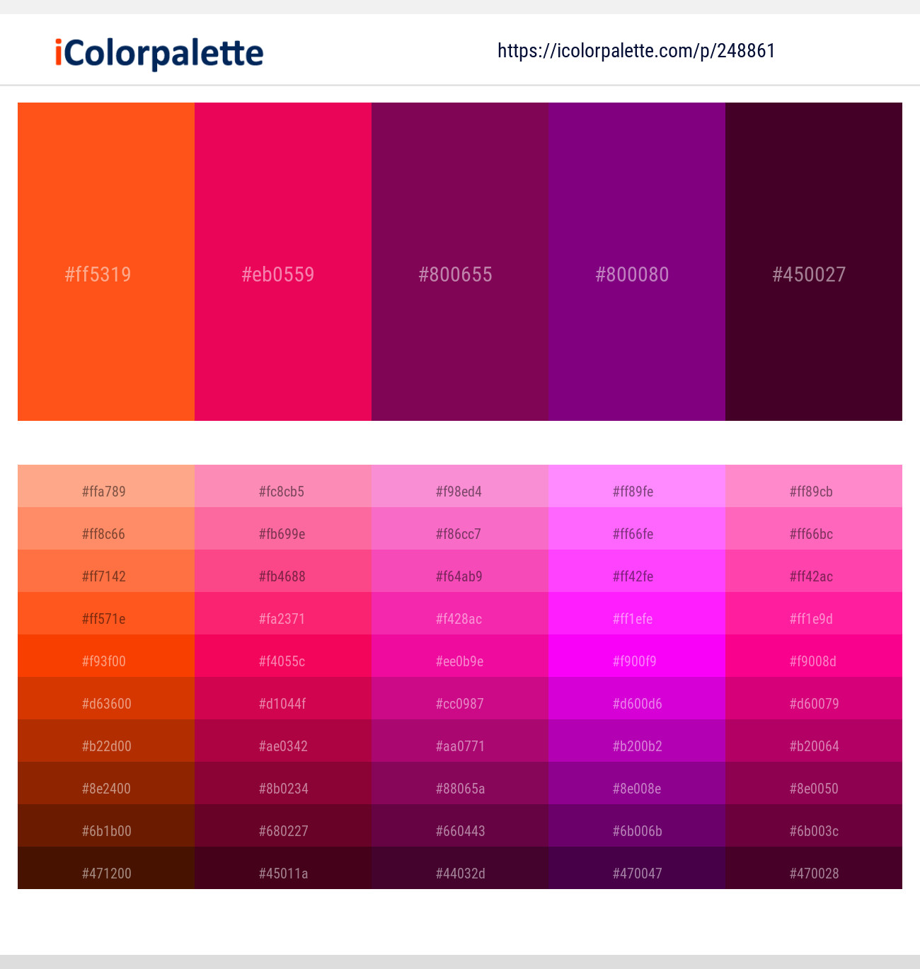 248861366 Bright Color Palettes