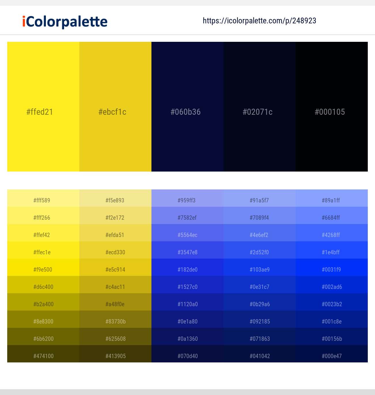 248923366 Bright Color Palettes